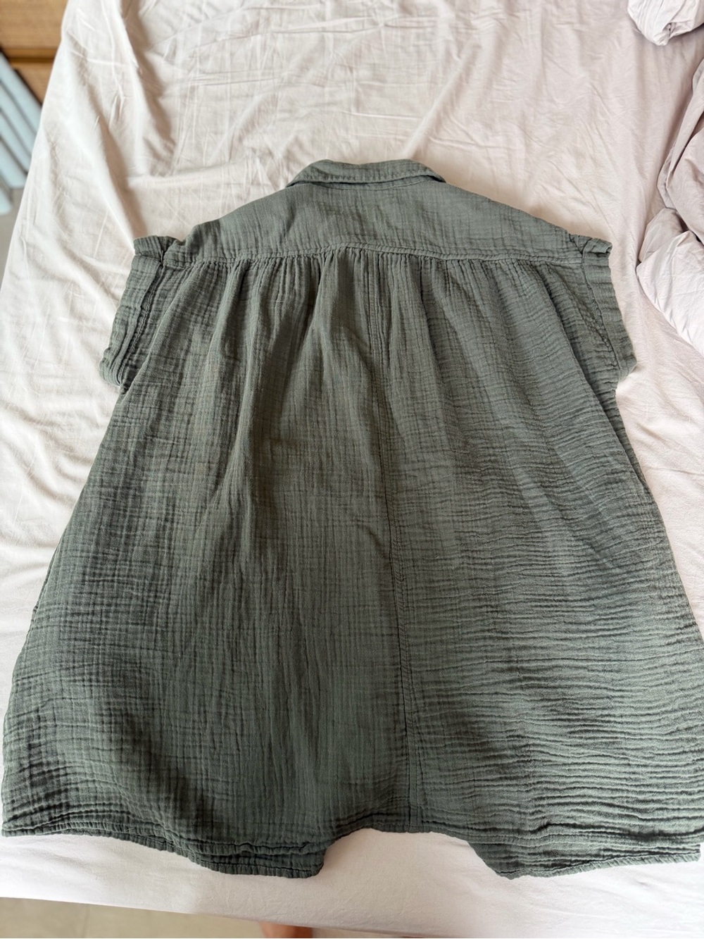 Aritzia little moon size small shirt dress cotton gauze - Picture 3 of 3